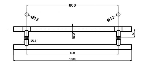 HDL633/Ручка офісна/1000-800-32/мат.нерж.