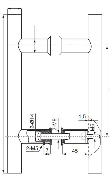 HDL633/Ручка офісна/1000-800-32/мат.нерж.