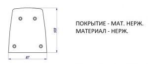 1300F/торцева заглушка/мат.нерж
