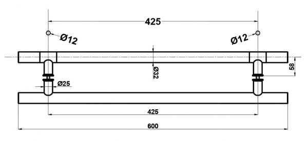 HDL633/ Ручка офісна/600-425-32/глянець