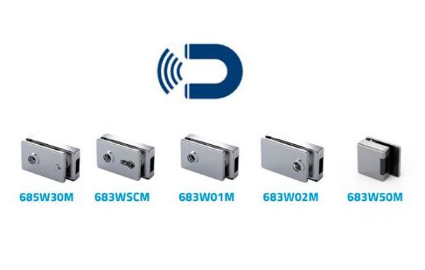 683W50M/Відповідна частина на скло для магнітного замка/глянець