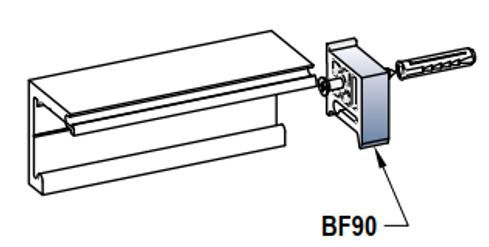 BF90/Фітинг для кріплення направляючої до стіни/FLO