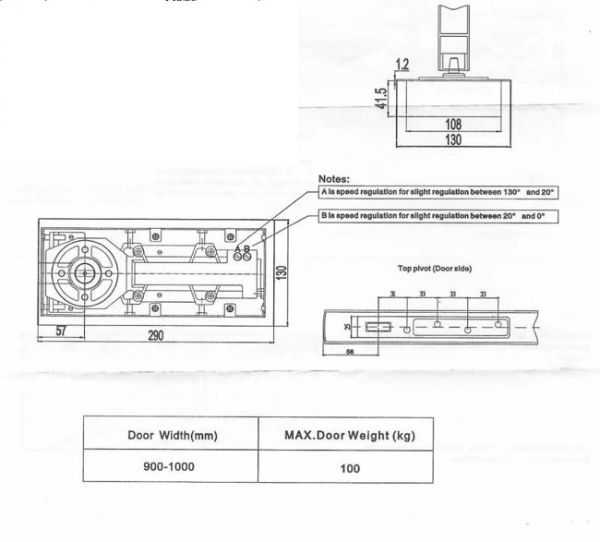 FSP65/Довідник підлоговий/мат.нерж.