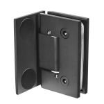 SHT-B3-AD/BLACK Петля стіна скло з фіксацією / покриття - BLACK MATT